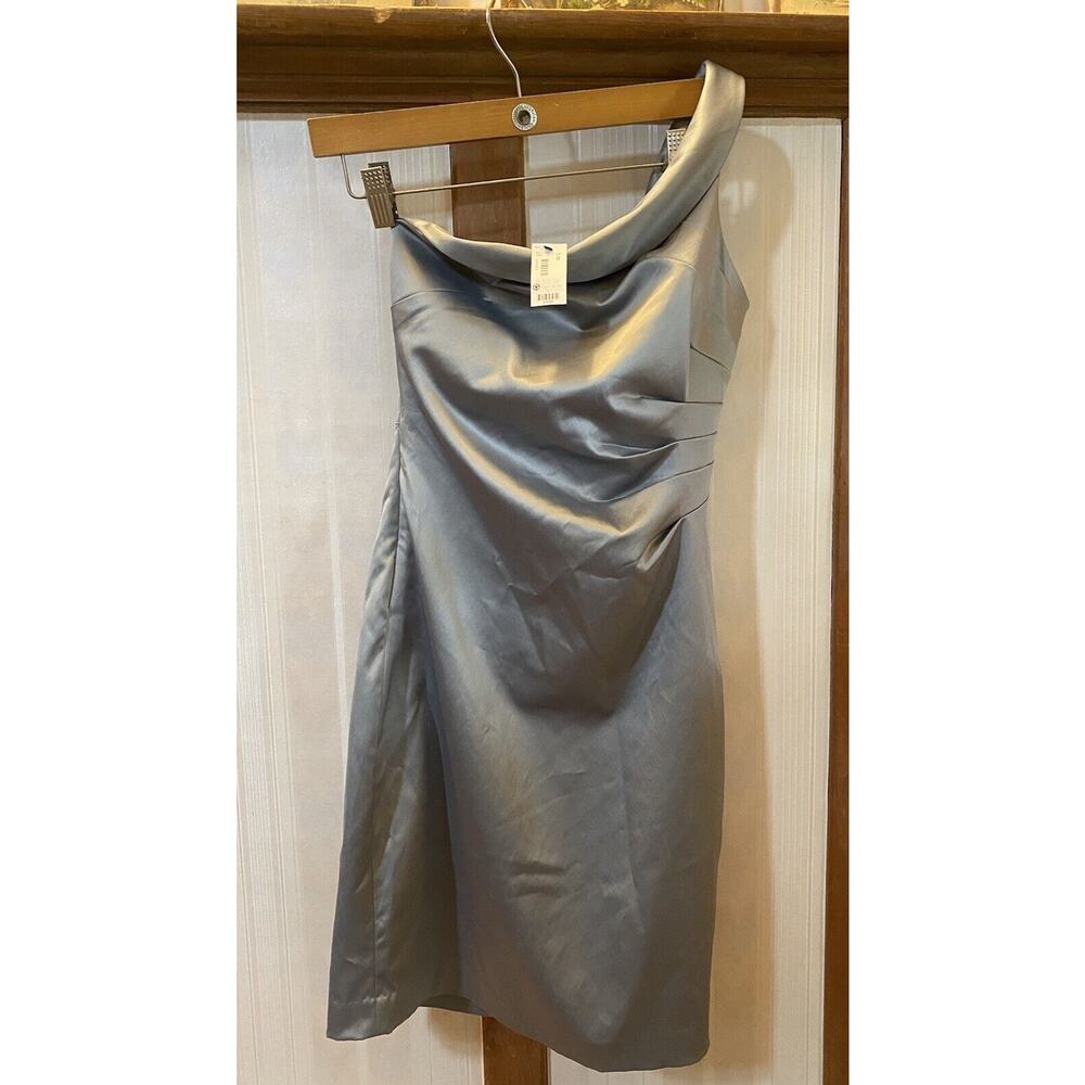 NWT HOKA Limited Dress Satin Gray Women’s Sz 0 $98 Cocktail Wedding